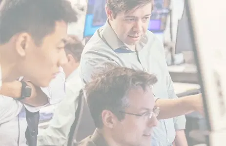 Team discussing a trade